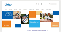 Desktop Screenshot of choices-international.com